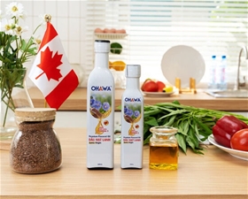 Dầu hạt lanh ép lạnh bền nhiệt OHAWA 500ml